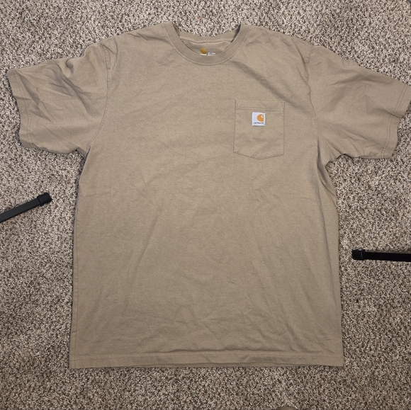 Carhartt Bundle Mens XLT T-shirts Short Sleeve 100% Cotton Style K87 Tan / Black - Picture 9 of 10
